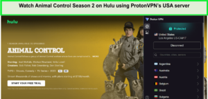 Watch-Animal-Control-Season-2-on-Hulu-using-ProtonVPNs-USA-server-in-UK
