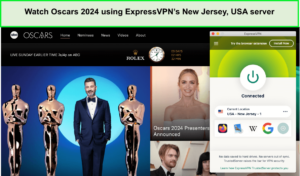 Watch-Oscars-2024-using-ExpressVPNs-New-Jersey-USA-server-in-Italy