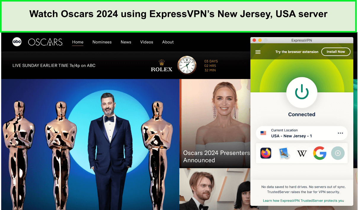  Ver-Oscars-2024-utilizando-el-servidor-de-ExpressVPN-en-Nueva-Jersey, Estados Unidos. in - Espana 
