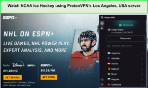 Watch-NCAA-Ice-Hockey-using-ProtonVPNs-Los-Angeles-USA-server-outside-USA
