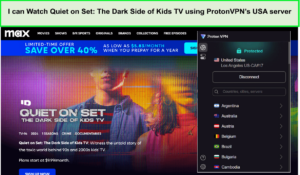 I-can-Watch-Quiet-on-Set-The-Dark-Side-of-Kids-TV-using-ProtonVPNs-USA-server-in-New Zealand
