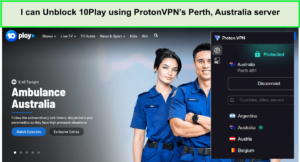 I-can-Unblock-10Play-using-ProtonVPNs-Perth-Australia-server-in-Spain