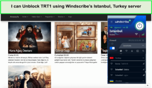 I-can-Unblock-TRT1-using-Windscribes-Istanbul-Turkey-server-in-South Korea