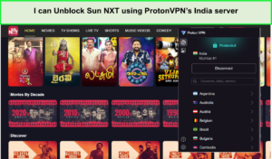 I-can-Unblock-Sun-NXT-using-ProtonVPNs-India-server-in-South Korea