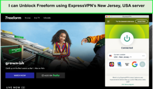 I-can-Unblock-Freeform-using-ExpressVPNs-New-Jersey-USA-server-in-France