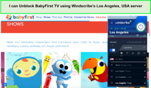 I-can-Unblock-BabyFirst-TV-using-Windscribes-Los-Angeles-USA-server-in-Spain