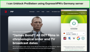 I-can-Unblock-ProSieben-using-ExpressVPNs-Germany-server-in-Australia