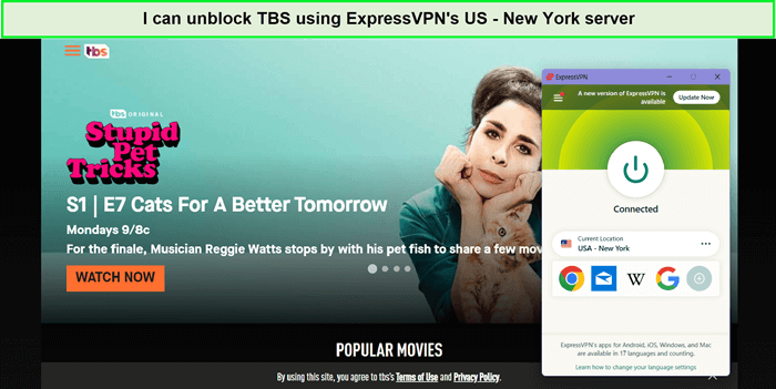 TBS-unblocked-by-expressvpn-in-Canada