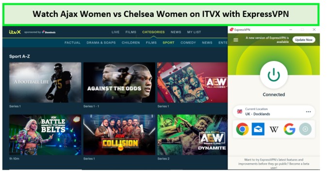 Watch-Ajax-Women-vs-Chelsea-Women-in-Netherlands-on-ITVX-with-ExpressVPN