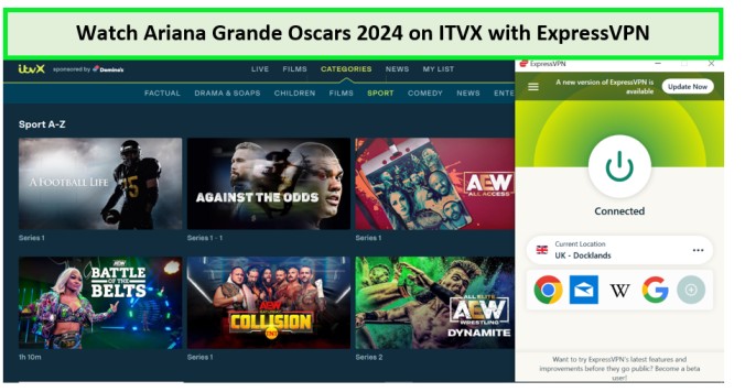 Regardez-Ariana-Grande-Oscars-2024- in - France -sur-ITVX-avec-ExpressVPN 