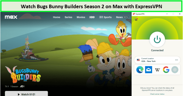 Watch-Bugs-Bunny-Builders-Season-2-in-South Korea-on-Max-with-ExpressVPN