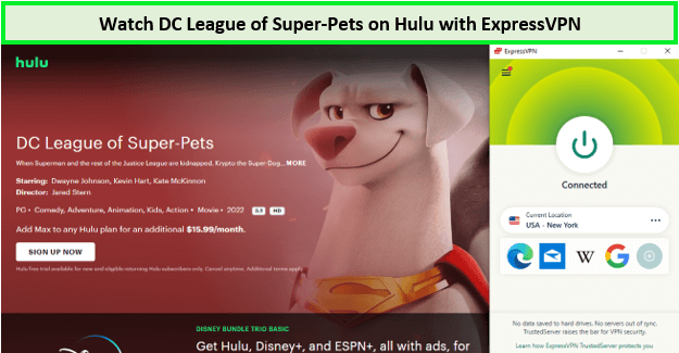 Watch-DC-League-of-Super-Pets-in-New Zealand-on-Hulu-with-ExpressVPN