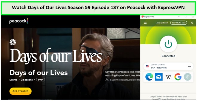unblock-Days-of-Our-Lives-Season-59-Episode-137-in-India-on-Peacock-with-ExpressVPN