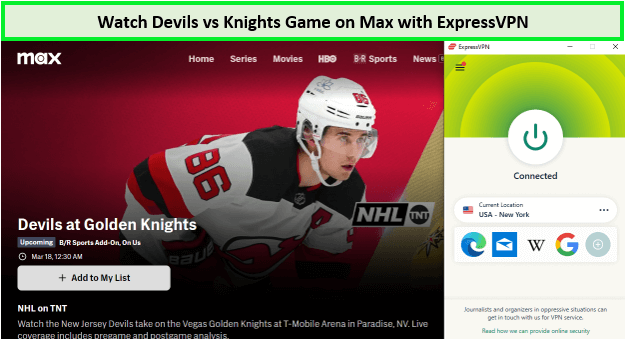 Watch-Devils-vs-Knights-Game-in-Canada-on-Max-with-ExpressVPN