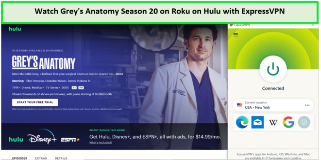  Guarda la stagione 20 di Grey's Anatomy su Roku in-Italia -su-Hulu-con-ExpressVPN 