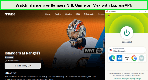 Watch-Islanders-vs-Rangers-NHL-Game-in-New Zealand-on-Max-with-ExpressVPN