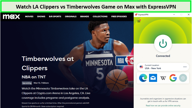 Watch-LA-Clippers-vs-Timberwolves-Game-in-Spain-on-Max-with-ExpressVPN