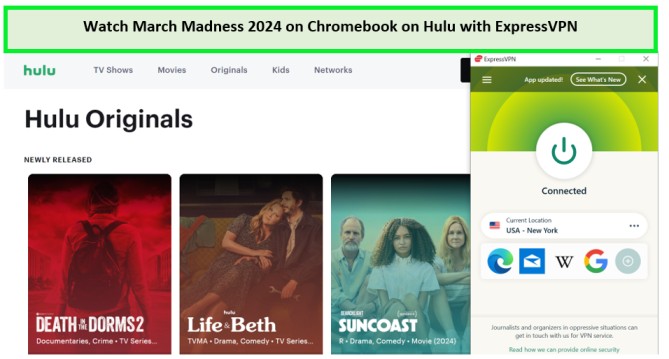 Watch-March-Madness-2024-on-Chromebook-in-Canada-on-Hulu-with-ExpressVPN
