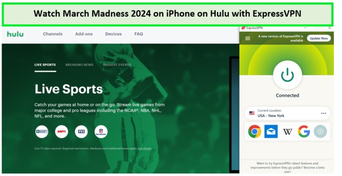 Watch-March-Madness-2024-on-iPhone-in-Italy-on-Hulu-with-ExpressVPN