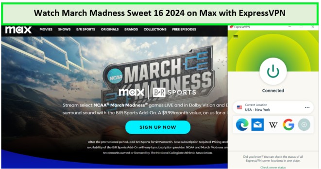 Watch-March-Madness-Sweet-16-2024-in-South Korea-on-Max-with-ExpressVPN