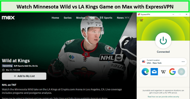 Watch-Minnesota-Wild-vs-LA-Kings-Game-in-South Korea-on-Max-with-ExpressVPN
