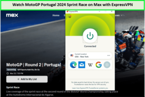Watch MotoGP Portugal 2024 Sprint Race   on Max with ExpressVPN