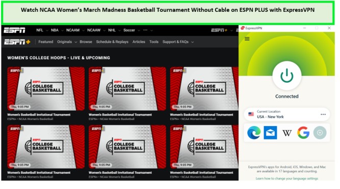 Watch-NCAA-Womens-March-Madness-Basketball-Tournament-Without-Cable-in-New Zealand-on-ESPN-PLUS-with-ExpressVPN
