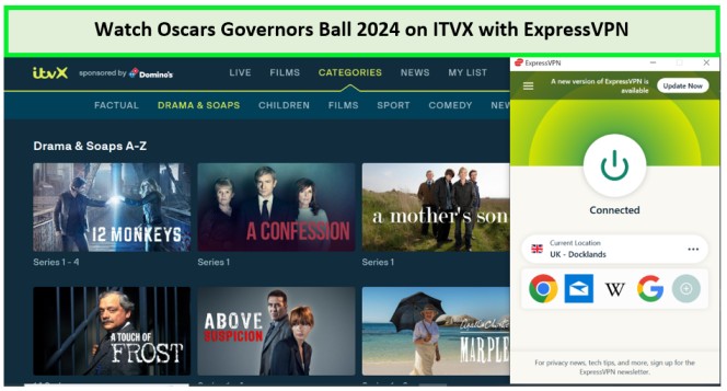 Ver-Oscars-Governors-Ball-2024- in - Espana -en-ITVX-con-ExpressVPN 