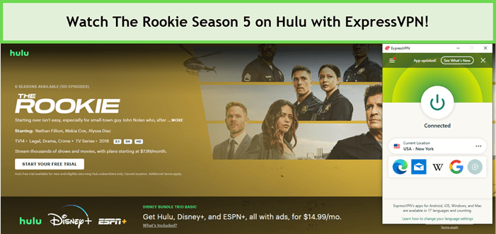 Watch-The-Rookie-Season-5-outside-USA-on-Hulu-with-ExpressVPN