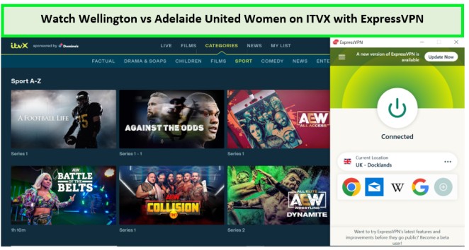Watch-Wellington-vs-Adelaide-United-Women-in-South Korea-on-ITVX-with-ExpressVPN