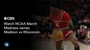 Watch NCAA March Madness James Madison vs Wisconsin in France on CBS