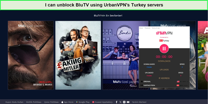 blutv-unblocked-using-urbanvpn-turkey-server-in-France