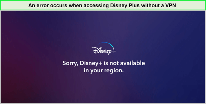 Error de Disney Plus sin una VPN. en - [re