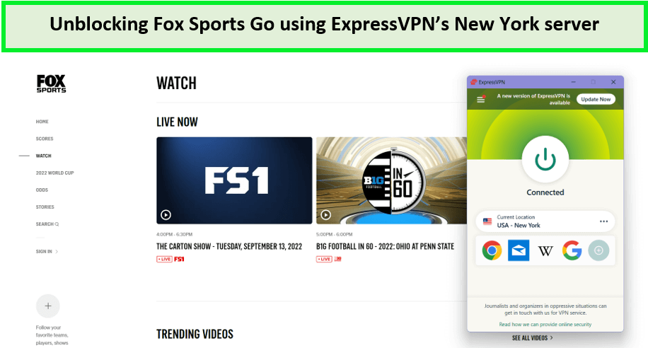expressvpn-unblock-fox-sports-in-Spain
