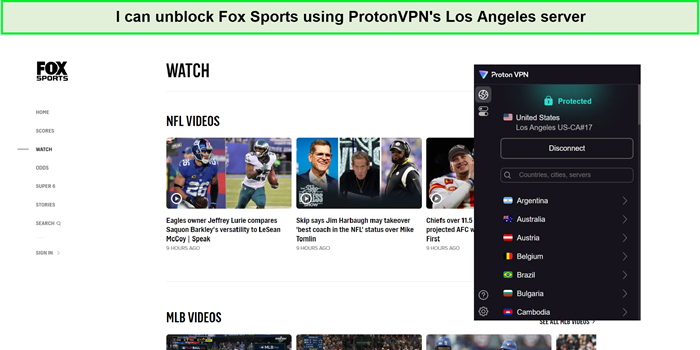 fox-sports-unblocked-by-protonVPN-in-France