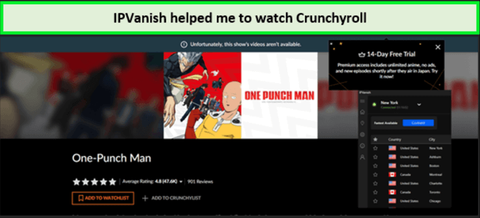 IPVanish-Para-Crunchyroll- en - Espana 