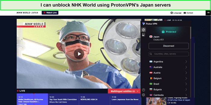 nhk-world-unblocked-protonvpn-japan-server-in-France