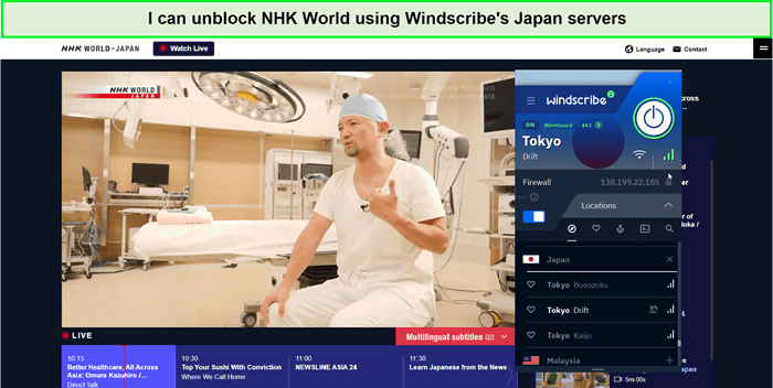 nhk-world-unblocked-windscribe-japan-server-in-Hong Kong