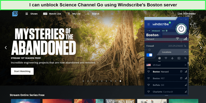 science-channel-go-unblocked-by-windscribe-server-in-Canada