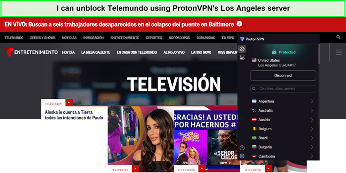 telemundo-unblocked-by-protonvpn-in-Spain