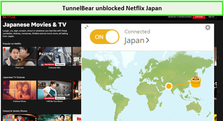 tunnelbear-unblock-netflix-japan-in-USA