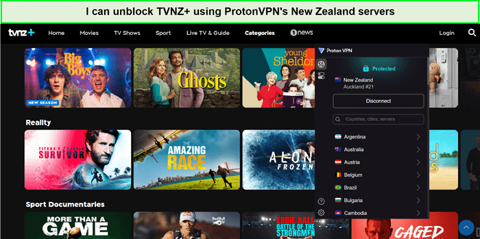 tvnz-unblocked-protonvpn-new-zealand-server-in-Spain