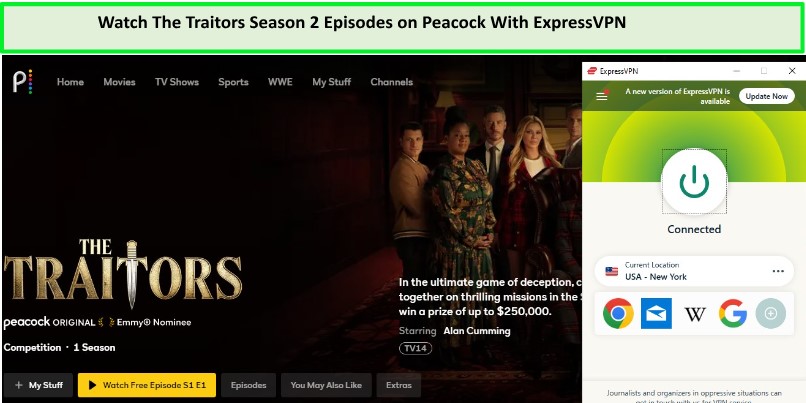 Watch-The-Traitors-UK-Season-2-All-Episodes-in-India-on-Peacock