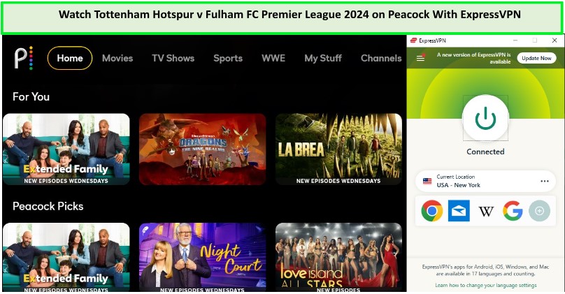 Watch-Tottenham-Hotspur-v-Fulham-FC-Premier-League-2024-in-New Zealand-on-Peacock-with-ExpressVPN
