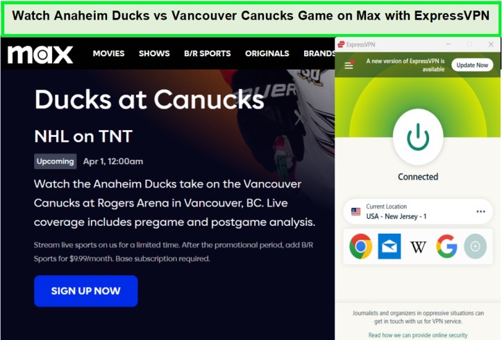 watch-anaheim-ducks-vs-vancouver-canucks-game-in-South Korea-on-max-with-expressvpn