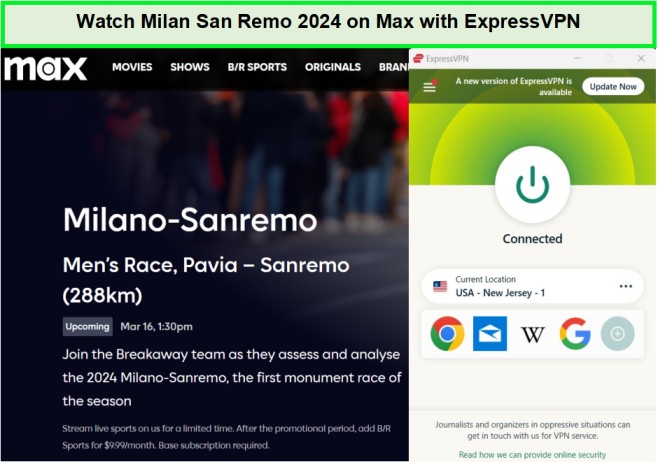 watch-milan-san-remo-2024-outside-USA-on-max-with-expressvpn