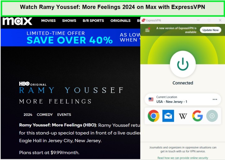 watch-ramy-youssef-more-feelings-2024-in-Spain-on-max-with-expressvpn