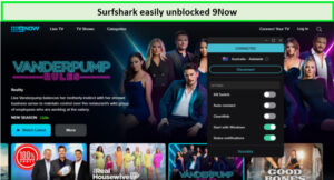 unblocking-9now-with-surfshark