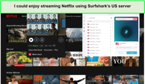 I-could-enjoy-streaming-Netflix-using-Surfsharks-US-server