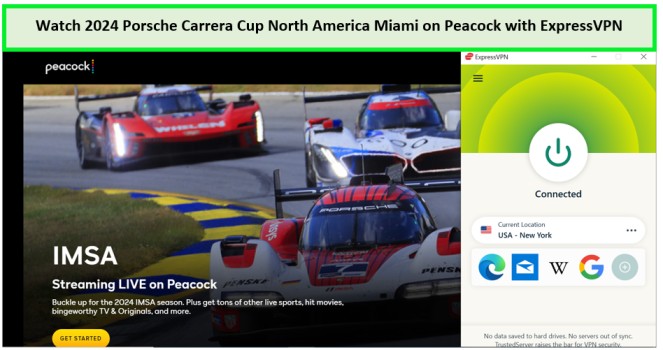 Watch 2024 Porsche Carrera Cup North America Miami outside US on Peacock